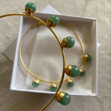 mame 마메 kurogouchi 아벤츄린 후프 귀걸이 1