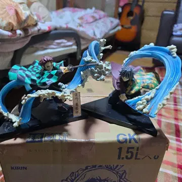 귀멸의 칼날 제일복권 카마도 탄지로, 토미오카 기유 2체 세트!!