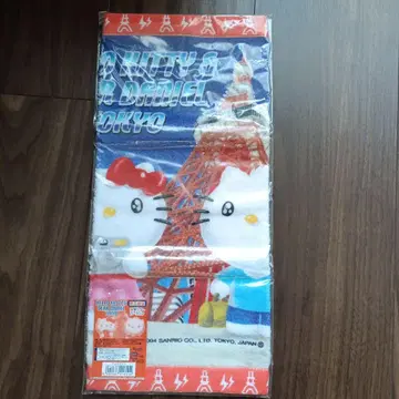 [ 레어 새상품 ] 헬로키티 고토치키티 도쿄 한정판 도쿄 타워 핸드 타월