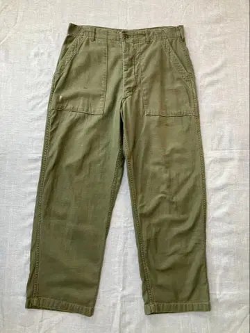 면 새틴 베이커 팬츠 og107