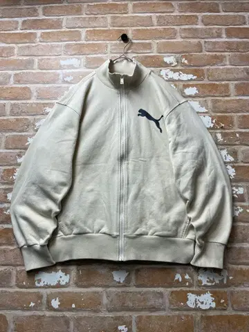 00s 푸마 PUMA 맨투맨 트랙 자켓 베이지 y2k 구제 의류