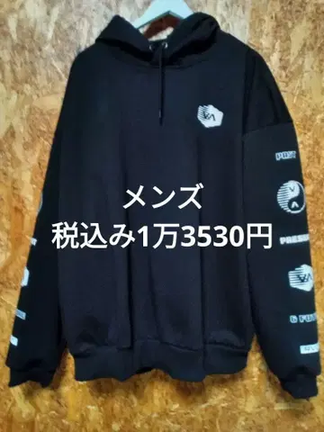 금일 한정 판매 9시까지 RVCA 남성용 후드 부착 후드티 블랙