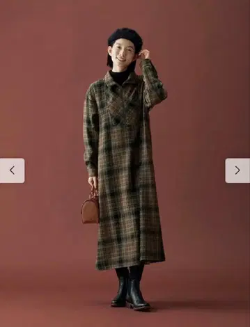 써니클라우드 집업 체크 원피스