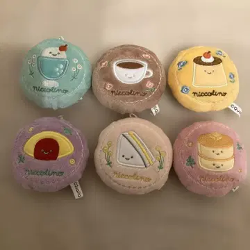 닛코리노 만마루 자수 쿠션 마스코트 6종 세트