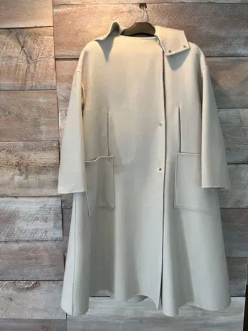 에브르 럭스 멜톤 후디드 코트 36