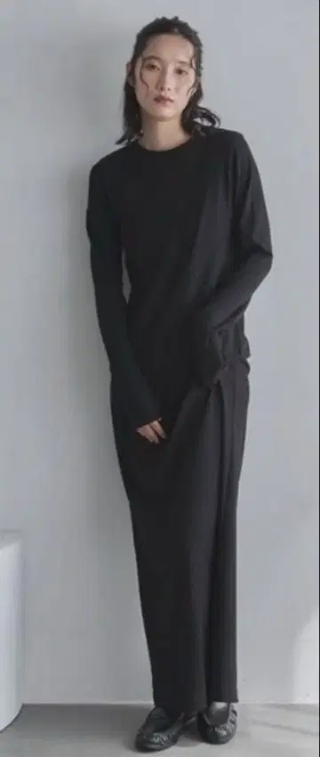 feepur 컷 리브 롱 원피스