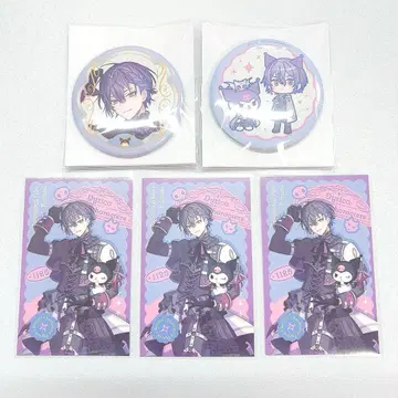 코야나기 로우 산리오 콜라보 폴라로이드 캔뱃지 5종 세트