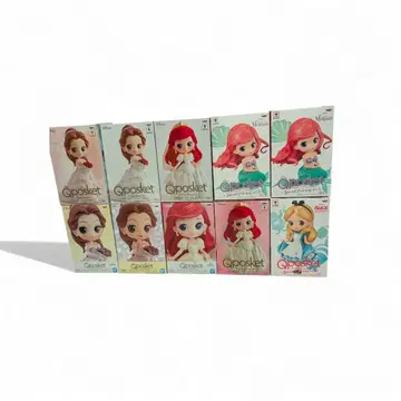 Qposket 앨리스 벨 아리엘 10개 디즈니 프린세스