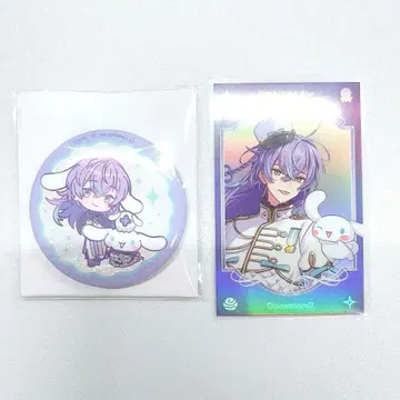 호시미치 쇼 산리오 콜라보 폴라로이드 캔뱃지 2개 세트