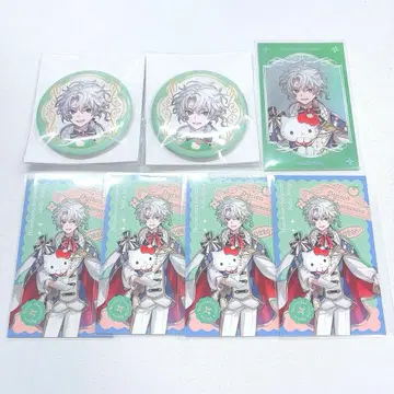 무라쿠모 카게츠 산리오 콜라보 폴라로이드 캔뱃지 7개 세트