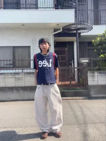 ZARA 배기 페인터 데님 화이트 데님