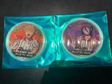 라운드원 체인소 맨 아크릴 코스터 덴지 레제