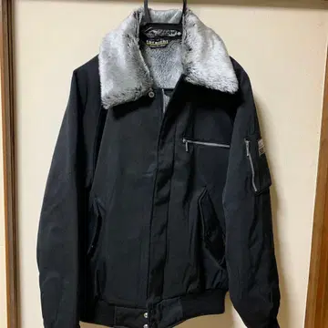 도라이치 도카점 파일럿 점퍼 보아 탈착 가능 블랙 L 사이즈