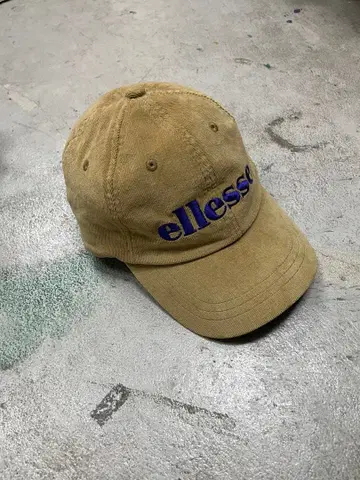 00s LAGUA GEM ellesse 코듀로이 자수 캡 y2k