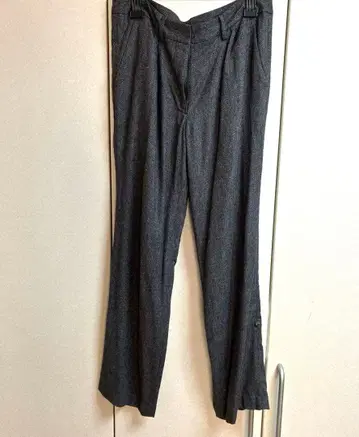 다마 컬렉션 다크 그레이 팬츠 알파카 혼방