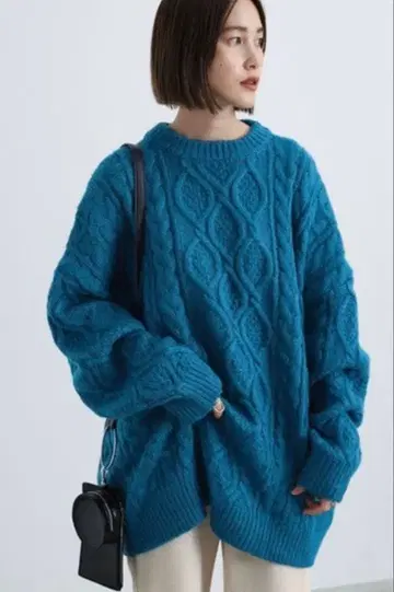 select MOCA 케이블 오버 사이즈 니트