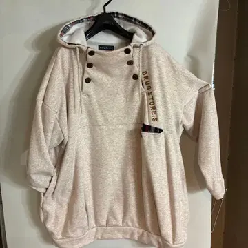 [ 새상품급 ] 드럭 스토어즈 속기모 루즈핏 후드티