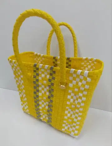 레트라 메르카도 백 옐로우 컬러.화이트.실버