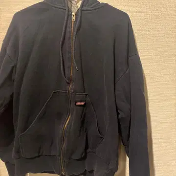 Dickies 네이비 후드 부착 후드티