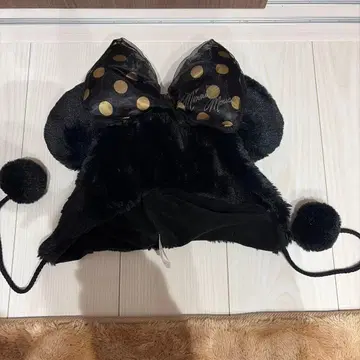 미니 팬캡 블랙 도트