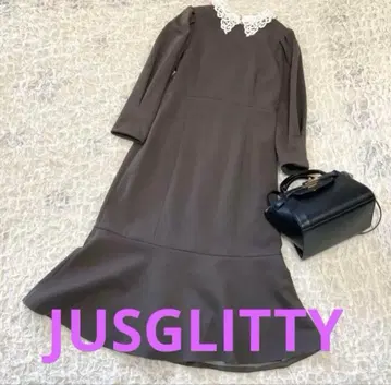 새상품급 JUSGLITTY 원피스 모임 데이트 크리스마스 페미닌