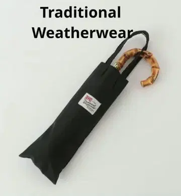 트래디셔널 웨더웨어 우천 겸용 접이식 우산 블랙