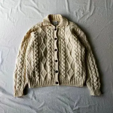 구제 의류 엘엘빈 니트 가디건 피셔맨 80s 90s