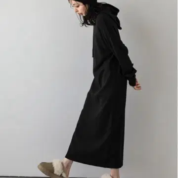 니트 원피스 원피스 후디 원피스 여성용 La-gemme