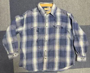 플란넬 셔츠 빈티지 체크 셔츠
