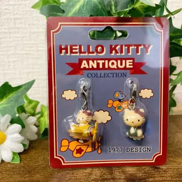 레어 헬로키티 앤티크 컬렉션 지퍼 마스코트 2000