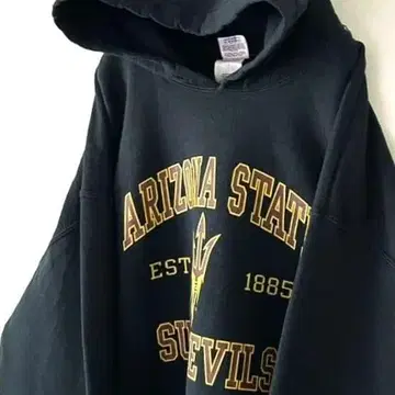 길단 ARIZONA STATE 맨투맨 후드티 L 블랙 구제 의류