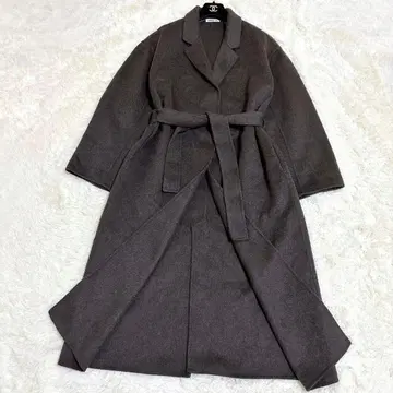 새상품급 두지엠 클라세 리버 코트 알파카 혼방 벨티드 가운 코트
