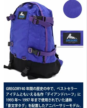 새상품급 그레고리 GREGORY 백팩 데이앤하프팩 블루레터