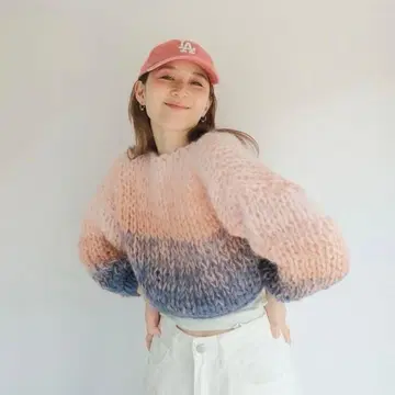 아무아무 Amuamu 니트 굵게 짠 가디건