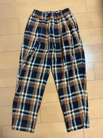 Lui's 체크 무늬 허리밴딩 팬츠