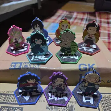 귀멸의 칼날 러버 스탠드 참? 기둥 세트!