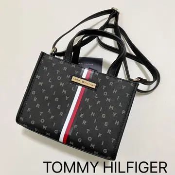 타미힐피거 숄더백 사선 미니백 트리콜로르 올 패턴