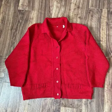 60s 유로 유럽 빈티지 울 니트 가디건 스웨터