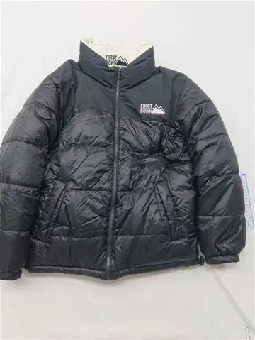 퍼스트다운 리버서블 다운 자켓 642500C 블랙 S