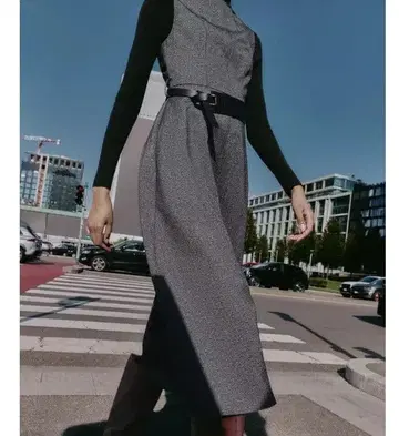 완판템 ZALA 자라 자카드  세련된 롱 원피스