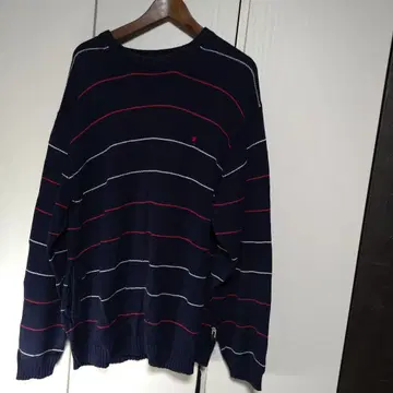 아웃도어프로덕츠 네이비 스트라이프 스웨터