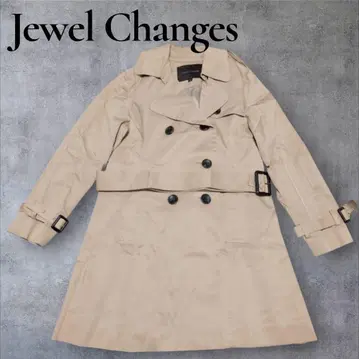 주얼 체인지즈 트렌치코트 롱 기장 허리 벨트 포함 무지 36