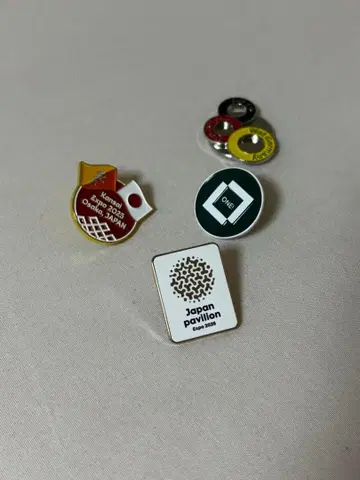 오사카 간사이 엑스포 핀 배지 5개 세트