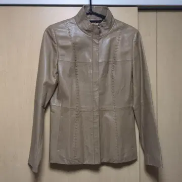 CHRISTIAN ALAIR 베이지 가죽 자켓