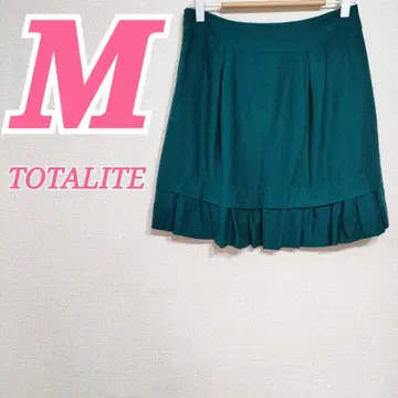 LaTOTALITE 라토타리테 그린 플레어 스커트 M 가을 겨울 코디