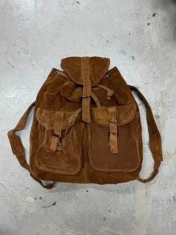 가죽 백팩 파라슈트 백팩 y2k 밀리터리 가죽 백 복조리