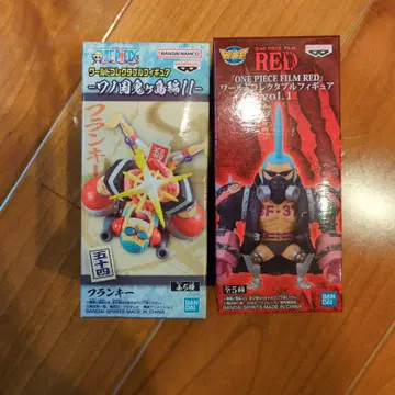 월드 콜렉터블 프랭키 2체 세트 원피스 필름 레드 와노쿠니