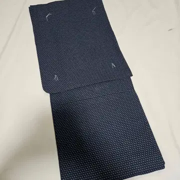 평소에 사용하기 좋은! 면 기모노 네이비 컬러 직조 도트