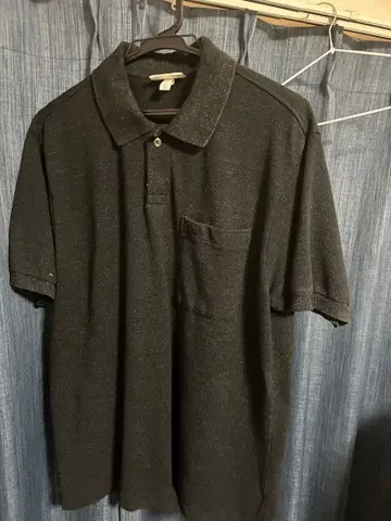 LACOSTE 다크 그레이 피케 셔츠 US M