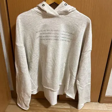 ayane 로고 쭈리 후드티